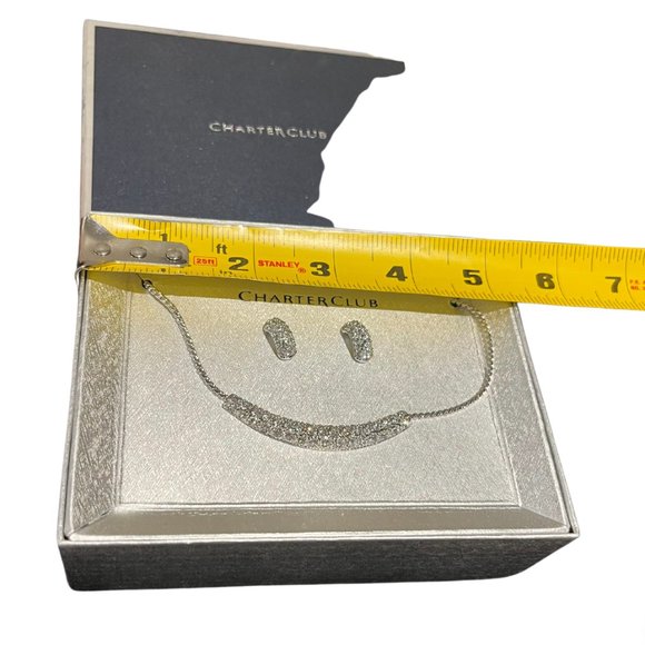 STUNNING Brand New in Box Charter Club  Earrings and Necklace Jewelry Set NWT - Picture 6 of 6